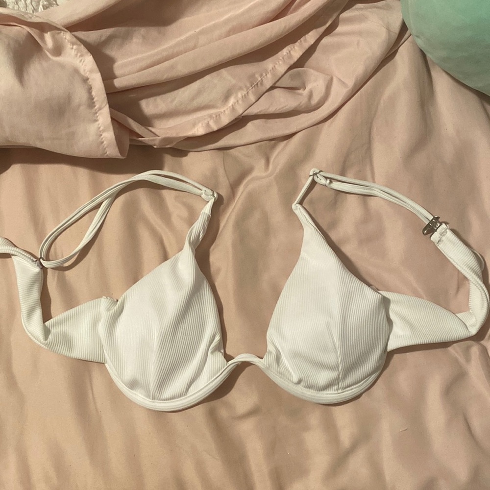 Shein white bikini top